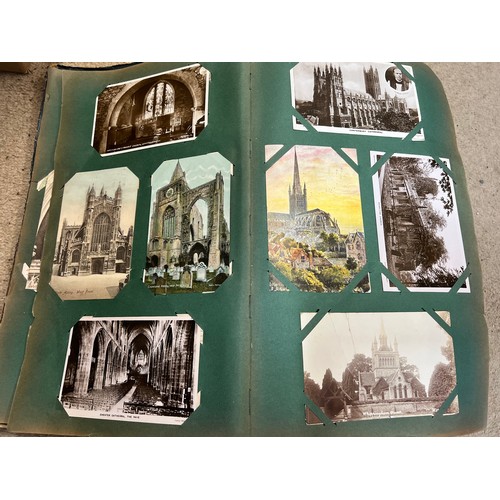 1290 - A very large early 20thC postcard album and contents all relating to churches, chapels or cathedrals... 