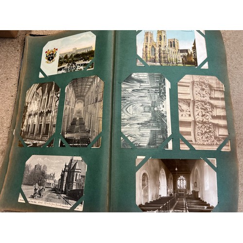 1290 - A very large early 20thC postcard album and contents all relating to churches, chapels or cathedrals... 