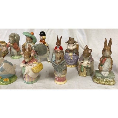 265 - A collection of ceramics to include mainly Beatrix Potter Peter Rabbit figures,  6 x Royal Albert an... 