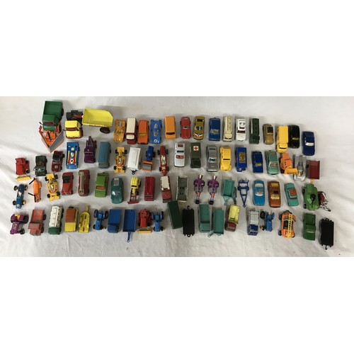 916 - A collection of vintage toy cars comprising of some by Matchbox, Lesney, Husky, Corgi, Corgi Whizzwh... 