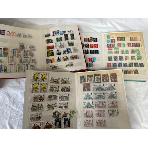 672 - Two boxes to include 2 x Royal Mail F.D.C albums 1980's covers, 2 x Royal Mail P.H.Q. card albums an... 