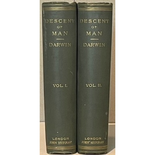 950 - Books. Darwin, Charles. The Descent of Man and Selection in Relation to Sex. London. 1888.
2nd editi... 