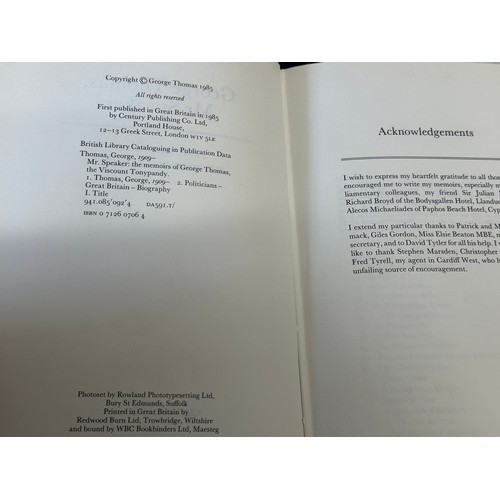 959 - Political books. Seven First editions to include two by Margaret Thatcher 'The Downing Street Years'... 