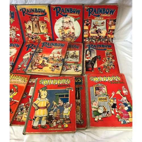 960 - A collection of 22 books to include Rainbow Annuals (7), Hallo Boys and Hallo Girls Annuals (4), Mrs... 