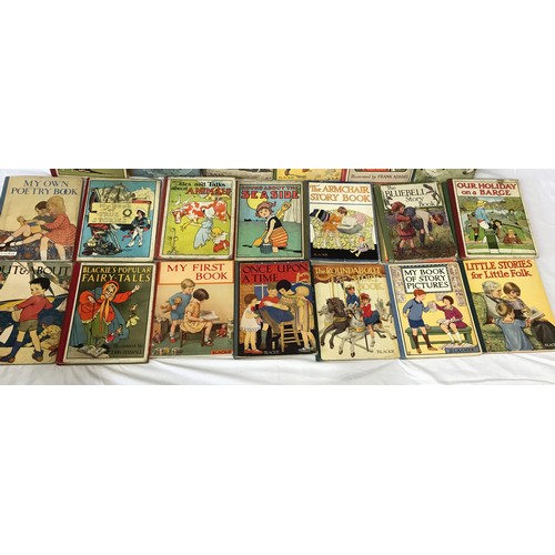 961 - A collection of Blackie's Children's Books 1900s - 1940s (42) to include Tales and Talks from Histor... 