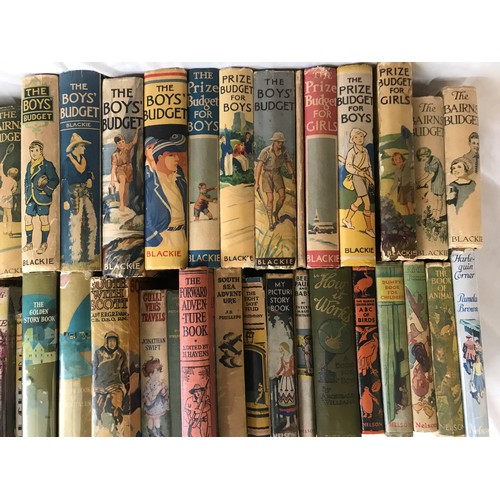 967 - Collection of early 20thC books to include Budget books for Boys and Girls along with a further coll... 