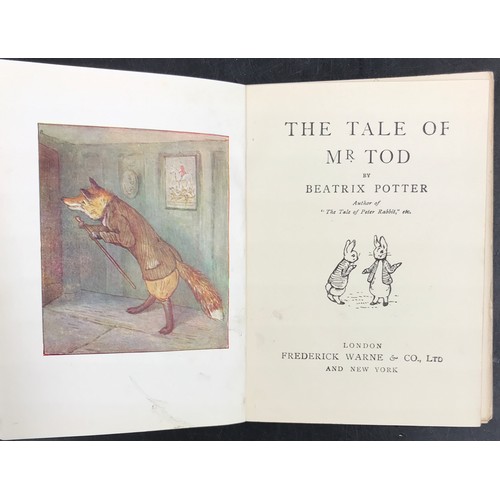 969 - Two First Edition books by Beatrix Potter : The Tale of Mr Tod  and Ginger & Pickles.