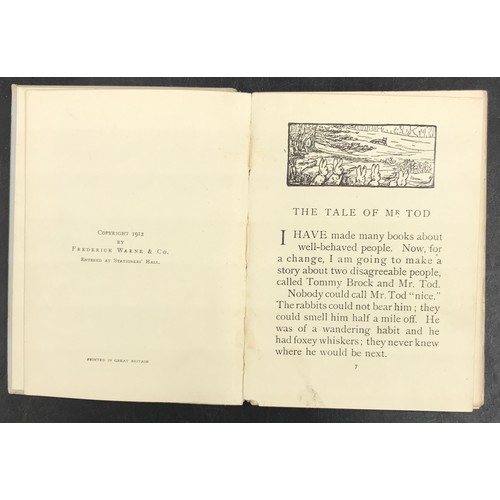 969 - Two First Edition books by Beatrix Potter : The Tale of Mr Tod  and Ginger & Pickles.