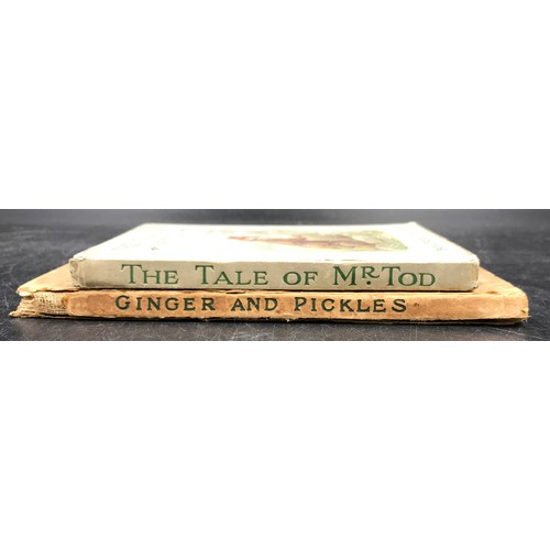 969 - Two First Edition books by Beatrix Potter : The Tale of Mr Tod  and Ginger & Pickles.