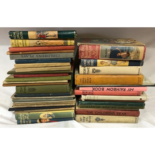 973 - Collection of children's books mostly printed by Blackie, to include The Jenny Wren Story Book with ... 