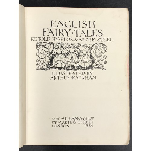 975 - English Fairy Tales retold by Flora Annie Steel illus by Arthur Rackham MacMillan & Co Ltd, St Marti... 