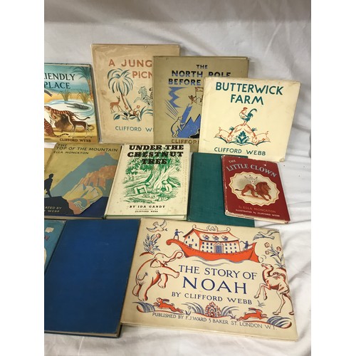 981 - Webb, Clifford 1894-1972, written and illustrated by Webb: The Story of Noah, 1st, 1931, The Friendl... 