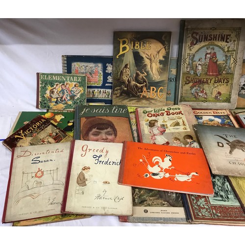 983 - Collection of children's books to include Marian Falski - 'Elementarz', Warszawa 1955, The Bible ABC... 