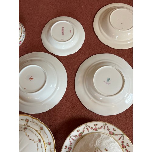 271 - Eight various 19th and early 20thC muffin dishes to include Crescent, Coalport, Royal Crown Derby an... 