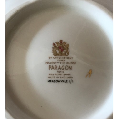 277 - A Paragon 'Meadowvale' fine bone china part dinner and tea service to include 6x dinner pates, 6x sm... 