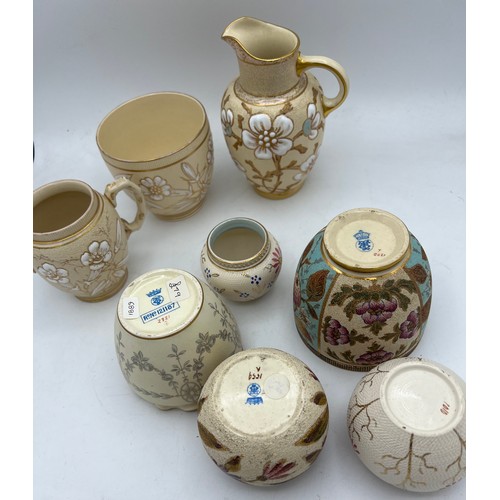 291 - A quantity of Taylor Tunnicliffe ceramics to include plant pots jugs etc. two unmarked.