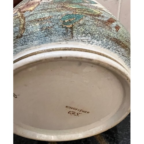 294 - Four ceramic biscuit barrels to include three by Taylor Tunnicliffe and one marked Kingfisher G & S.