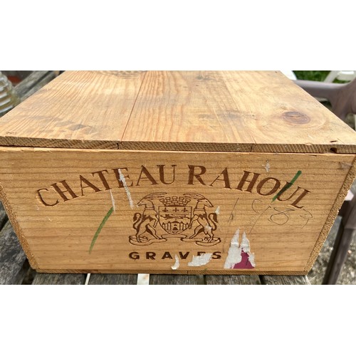 714 - A case of 9 bottles of Grand Vin De Bordeaux Chateau Rahoul Graves 1983, 750ml bottles.