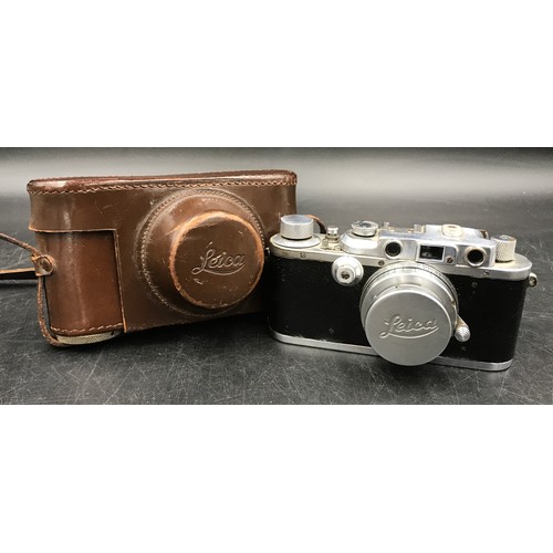 868 - A rare issue to Wesermünde Gestapo edition of a Leica IIIa 35mm rangefinder camera 1938 No. 299724 w... 