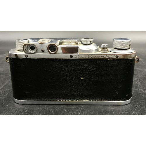 868 - A rare issue to Wesermünde Gestapo edition of a Leica IIIa 35mm rangefinder camera 1938 No. 299724 w... 