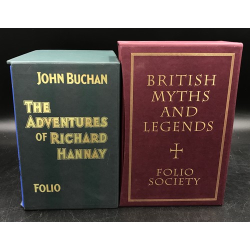 996 - A collection of books in slip cases comprising of John Buchan The Adventures Of Richard Hannay in fi... 