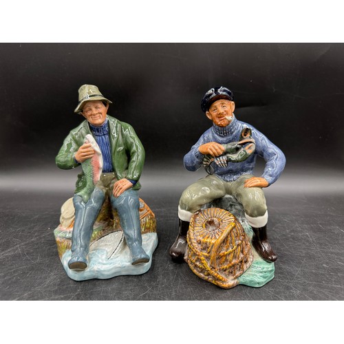 318 - Two Royal Doulton figures 'A Good Catch' HN2258 and 'The Lobster Man' HN2317 both 18cm h.