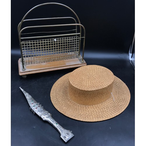 1219 - A vintage 1930's Ridgmont straw school hat 