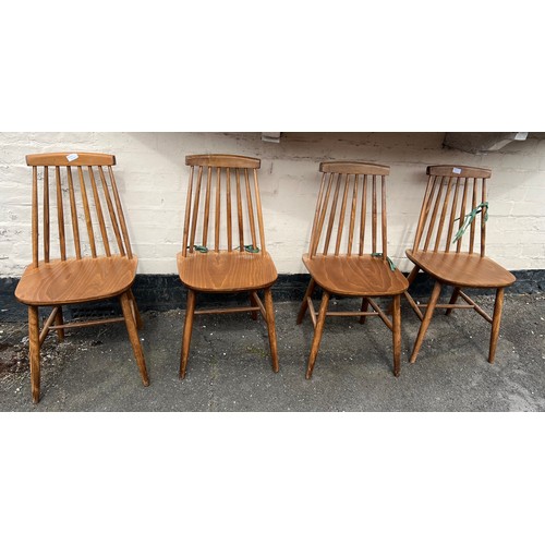 140 - Four mid 20thC kitchen chairs.