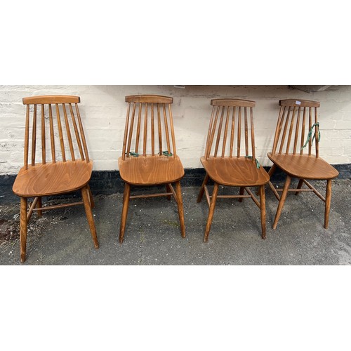 140 - Four mid 20thC kitchen chairs.