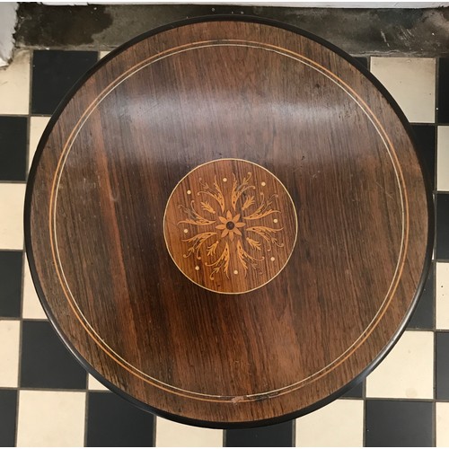 142 - An Edwardian inlaid table with ivory inlay. 69 h x 43cm d. Ivory Submission reference
3X78Y2PE.