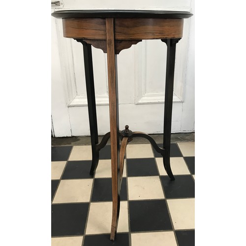 142 - An Edwardian inlaid table with ivory inlay. 69 h x 43cm d. Ivory Submission reference
3X78Y2PE.