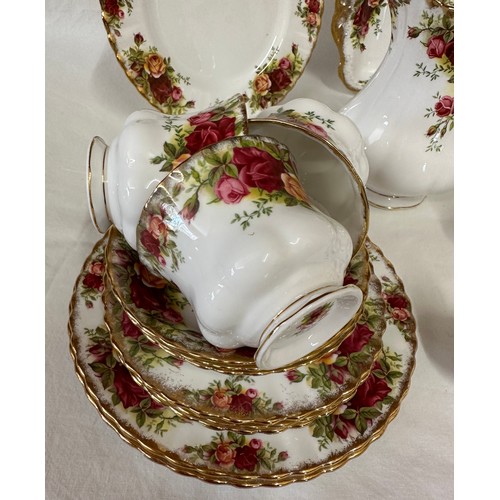 342 - Royal Albert 'Country Roses' six piece tea and coffee set, comprising of teapot, coffee pot, cream j... 