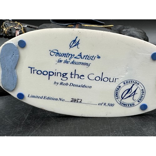 344 - Country Artist 'Trooping The Colour' Ltd Edition figure and ceramics to include Royal Worcester sauc... 