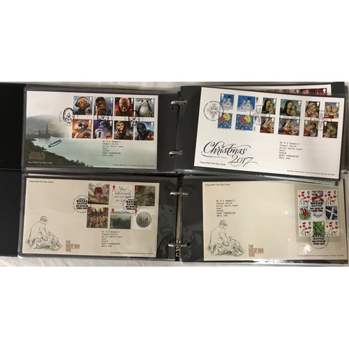 684 - Two FDC albums containing mid 2016-2019.