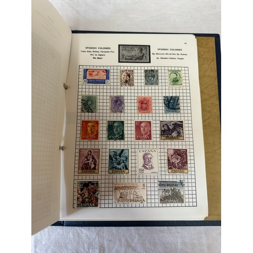 687 - 2 stamp albums, mainly used world stamps together with GB collectors packs. 1975 x2 1982 x1, a few p... 