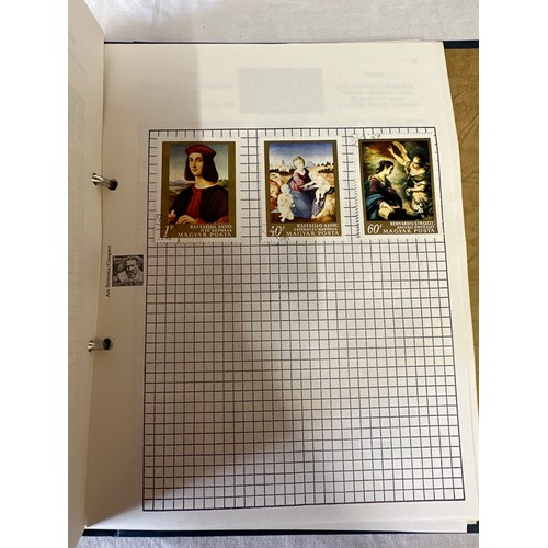 687 - 2 stamp albums, mainly used world stamps together with GB collectors packs. 1975 x2 1982 x1, a few p... 