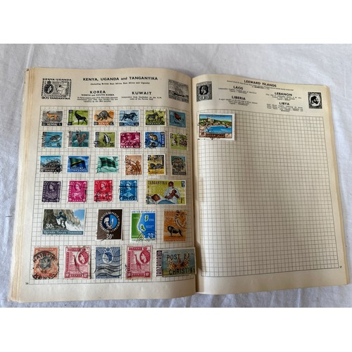 687 - 2 stamp albums, mainly used world stamps together with GB collectors packs. 1975 x2 1982 x1, a few p... 