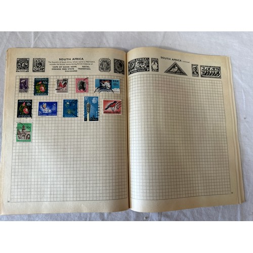 687 - 2 stamp albums, mainly used world stamps together with GB collectors packs. 1975 x2 1982 x1, a few p... 