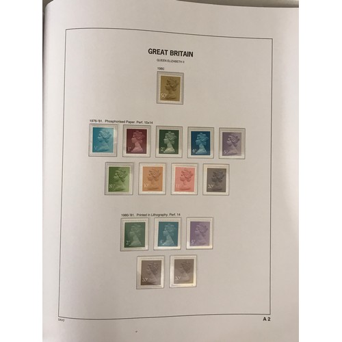 689 - Five Stanley Gibbons hingeless albums 1952-2019.

The Pre-decimal stamps are unchecked for watermark... 