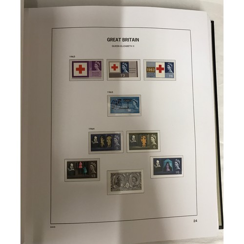 689 - Five Stanley Gibbons hingeless albums 1952-2019.

The Pre-decimal stamps are unchecked for watermark... 