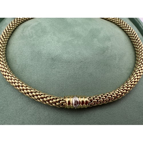 482 - An 18 carat gold hallmarked Fope Profili necklace model 590c Weight 55gm. Length 43cm. RRP £11,500. ... 