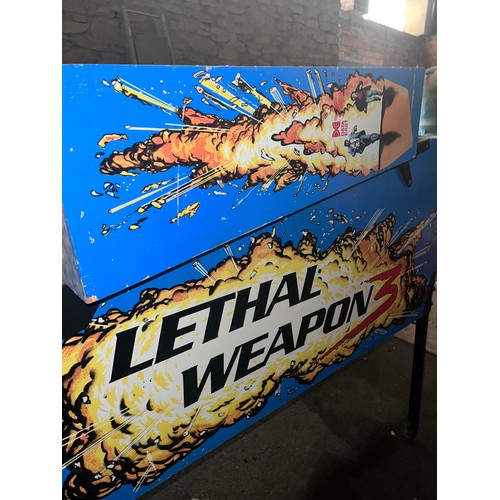 924 - A 1992 Lethal Weapon III pinball machine. 133 l x 71 w x 194cm h.