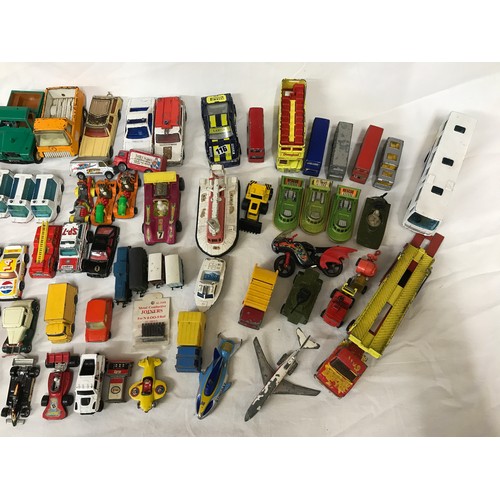 17 - A large collection of toy cars to include some by Hotwheel, Corgi, Corgi Cubs, Corgi Juniors, Matchb... 