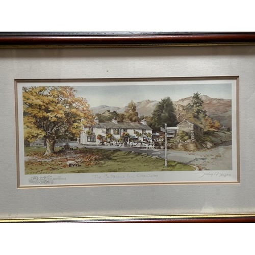 39 - Judy Boyes: Two limited edition  prints to include 'Wall End Farm, Patterdale' 798/850, 'Walled Cott... 