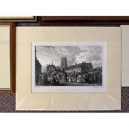 110 - Six various prints, three depicting Beverley Minster, a limited edition print 326/850 by Philip & Gl... 