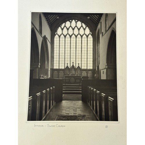 89 - Seven photographs by R.F. Perkin to include 3 of Swine Church, 3 Hemingbrough and St. Margaret's, Th... 