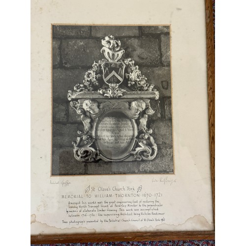 98 - Various prints, photographs and a watercolour etc depicting mainly Beverley by Geoffrey Cracknell an... 