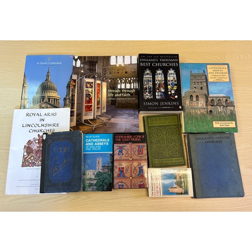 102 - Books and pamphlets relating to cathedrals, abbeys, churches, buildings of England and views of Beve... 