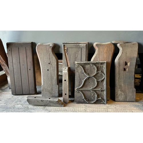 168 - Various carved oak ex Beverley Minster to include pew ends etc.