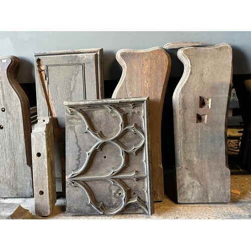 168 - Various carved oak ex Beverley Minster to include pew ends etc.